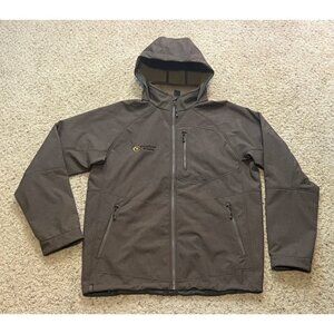 Outdoor Research Men Brown Deadbolt Hoody Full Zip Fleece Lined Jacket Sz XL EUC